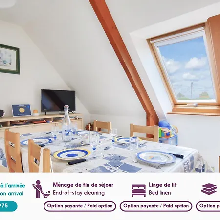 דירה 850m De La Plage, Pour 5 Avec Jardin ארקוי